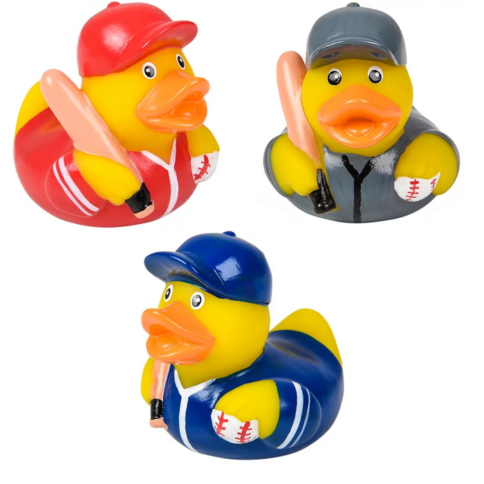 TR79338 Baseball Rubber Ducky
